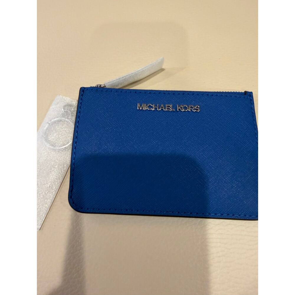 Michael Kors Jet Set Travel Small Top Zip Coin Pouch in Saffiano Leather